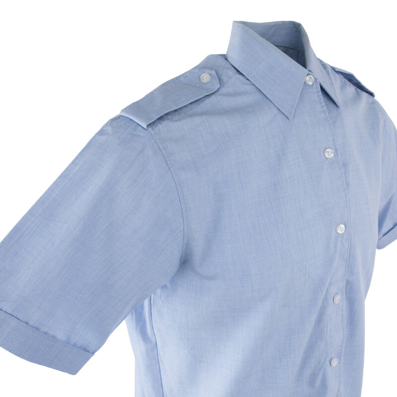 Dutch Army Light Blue Short Sleeve BDU Shirt w/ No Pockets | Issued, , large image number 3